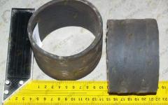 Патрубок радиатора нижний l=70, d=100, D=110 WG9719530107