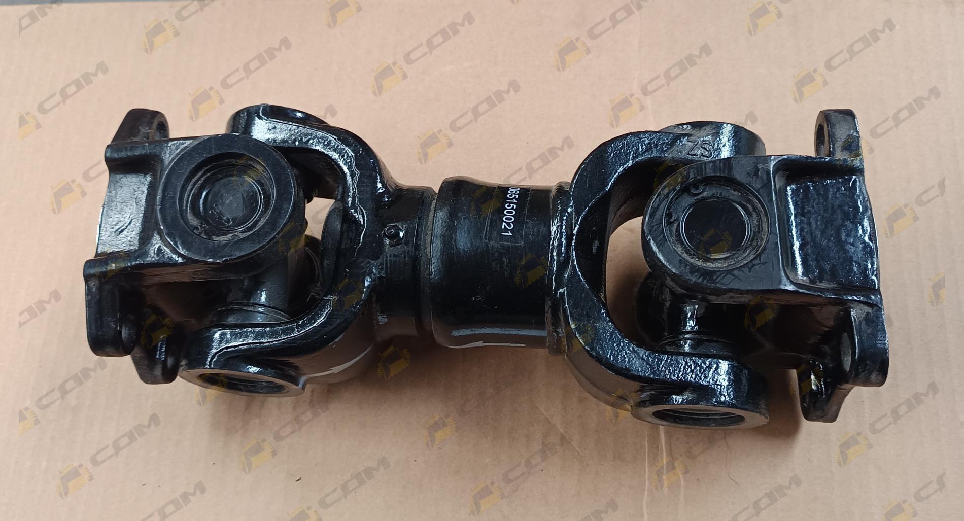 Вал карданный задний L=330-360мм 4 отверстия квадратный фланец Shanmon 388H Z065150021