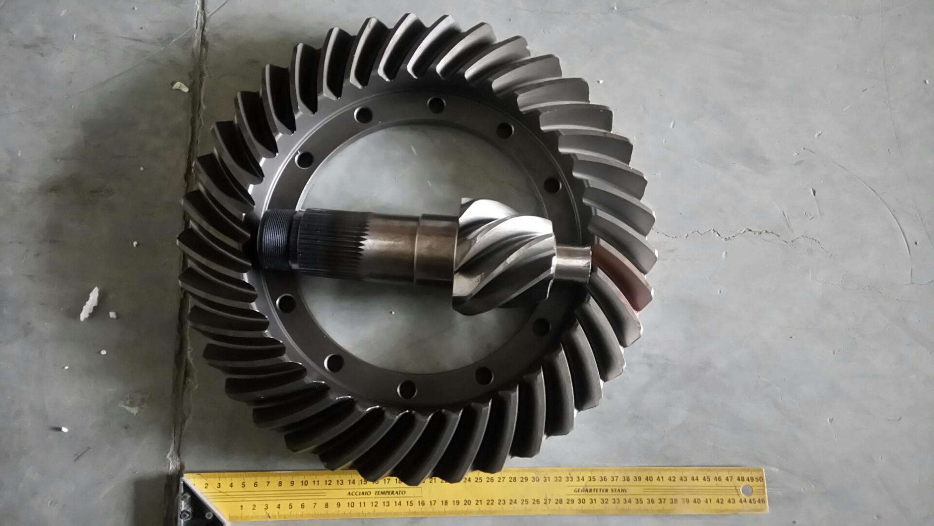 Коническая пара 37/7 редуктора переднего моста CDM855 (мелкий шлиц) LGQ856AL.03-005/006